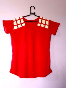 Women's Top(RED XXL)
