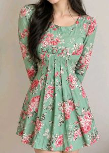 Floral Print A-Line Dress