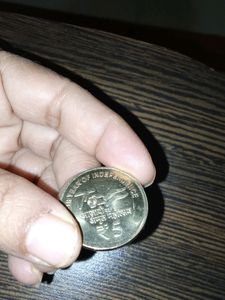 75years Of Indian Independence 5rupee Brass Coin