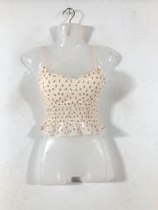 Cream Printed Top