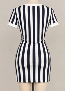 Classic Striped Bodycon Dress
