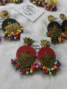 Boho Jhumka Earrings  (Combo of 5)