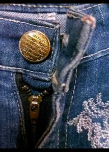 Embroidered Denim Jeans for Girls