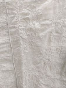 White Short Kurti With Thread Embroidery