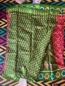 Red Patterned Saree