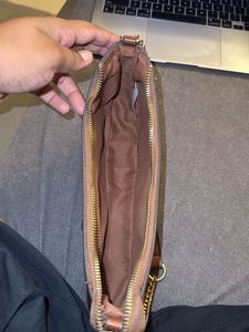 Chic Brown Croc Embossed Shoulder Bag