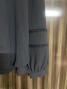 Stylish Grey Long Sleeve Top