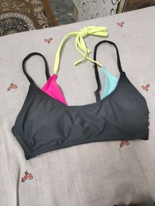Colorblock Bikini Top