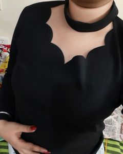 Aahwan Black Choker Top