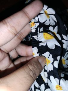 Floral Smocked Square Neck Dress