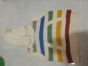 Cozy Striped Hooded Vest