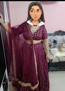 Maroon Lehenga Choli Set