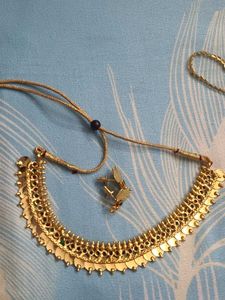 Traditional Gold Coin Necklace Set