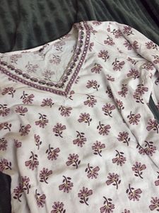 Boho Floral Print Kurta Top