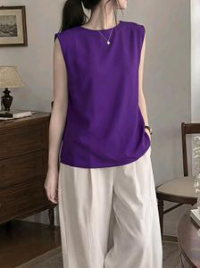New with tag Chic Purple Cute Korean Top