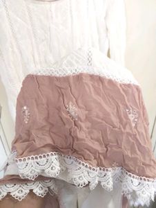 Elegant White Chikankari Kurta Set with Dupatta