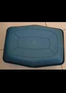 Blue &amp; Yellow Cat Litter Box