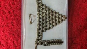 Stunning Rhinestone Choker &amp; Earring Set