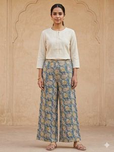 Boho Paisley Print Palazzo Pants