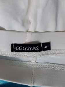 White Cropped Leggings