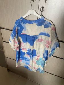 Embellished Floral Print blouse