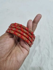 Designer Embellished Bangles Set Combo (8 pieces)