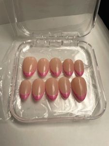 Pink French Tip Press-On Nails