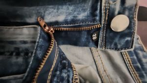 Stylish Distressed Blue Jeans