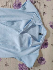 Light Blue Collared Dress