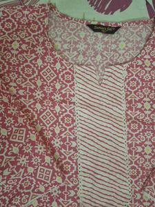 Printed Pink Kurta