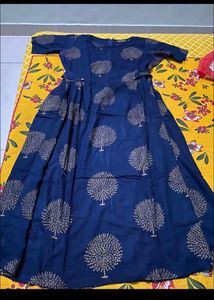 Kurta,Xl, Blue,No Damages