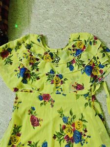 Yellow Floral Kurta Set