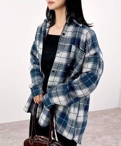 Classic Blue Plaid Flannel Shirt