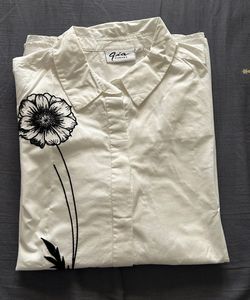 Westside-Chic Embroidered White Shirt
