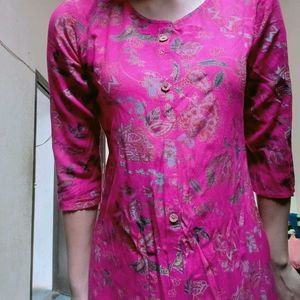 Two Piece Pink Kurta Set