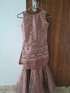Embroidered Kurta with Sharara Set