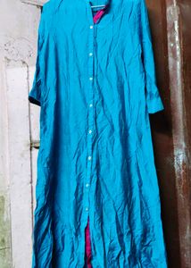 Blue Full Length Kurta XL