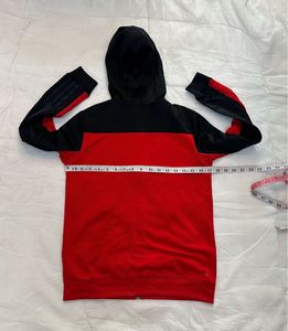 Adidas Red &amp; Black Zip-Up Hoodie