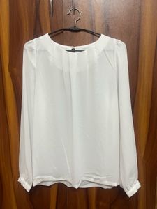 Elegant White Long Sleeve Blouse