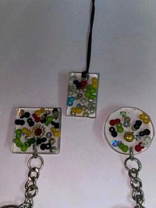 Handmade Resin Keychain Set