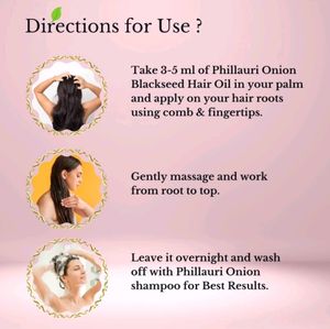 PHILLAURI Onion Black Seed Hair Oil Pack Of 5