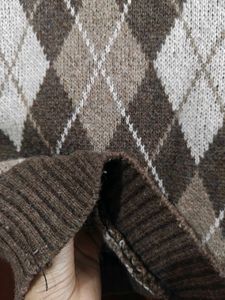 Argyle Knit Vest Sweater