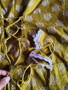 short kurti with corset back