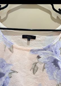 Floral Lace Trim Sweater