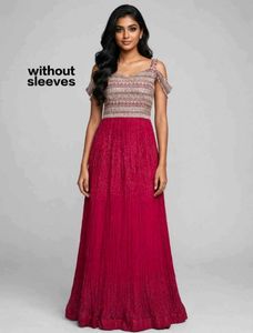 Stunning Embellished Cold-Shoulder Gown