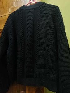 Black Knit Cardigan