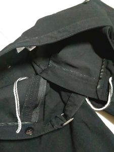 Korean Style Bottom Button Up Black Jeans.