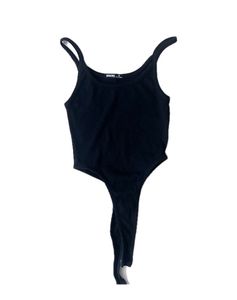 Black Basic Tank Bodysuit