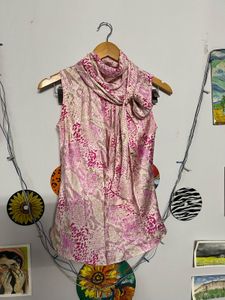 Elegant Pink Print Top💕