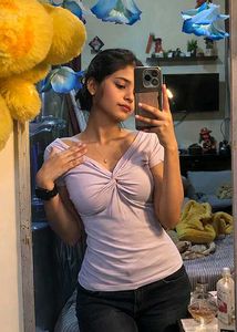 Cute Lavender Twist-Front Top